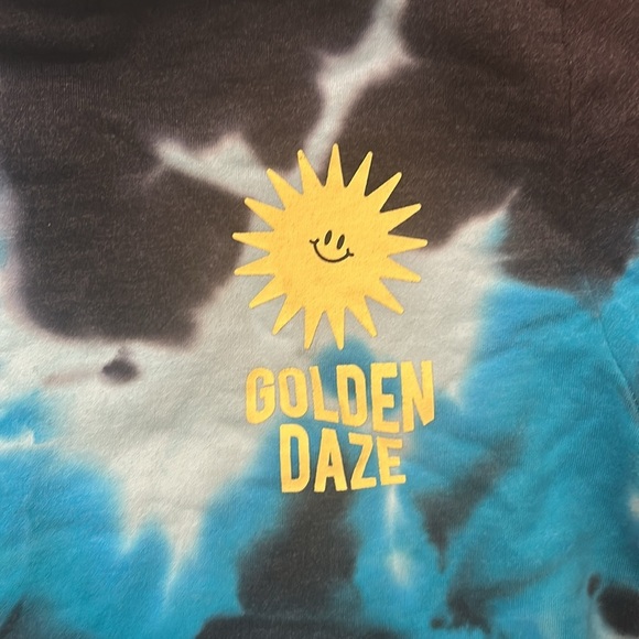 Art Class l Tie Dye Pullover Hoodie With Golden Daze Sun Graphic. Size 6/7 - Picture 2 of 4